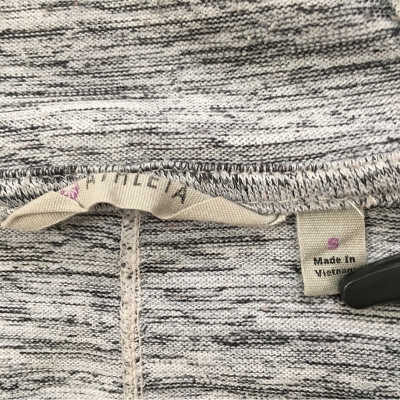 Athleta Gray Blissful Hooded Open Front wrap Sweater Cardigan - Picture 6 of 16